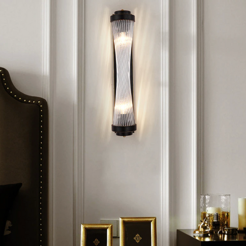 Applique murale moderne et allongée en cristal luxury Alleya - vue 3 sur 7