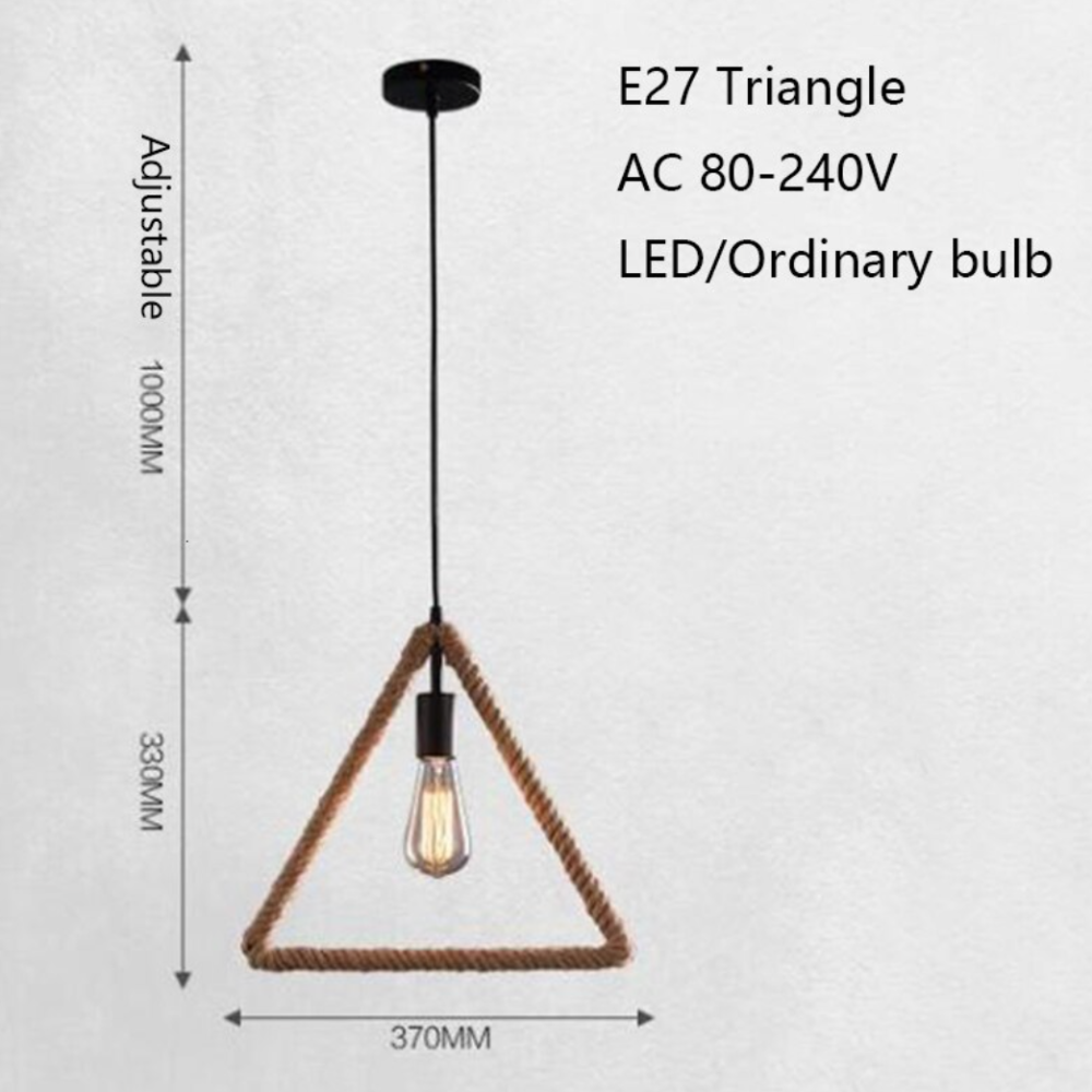 Suspension moderne LED en corde géometrique Hendese - vue 6 sur 7