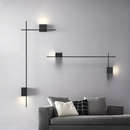 Applique murale design LED carré ou en L métallique Zia