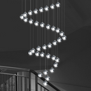 Lustre moderne LED en forme de glaçons en cristal Jaione