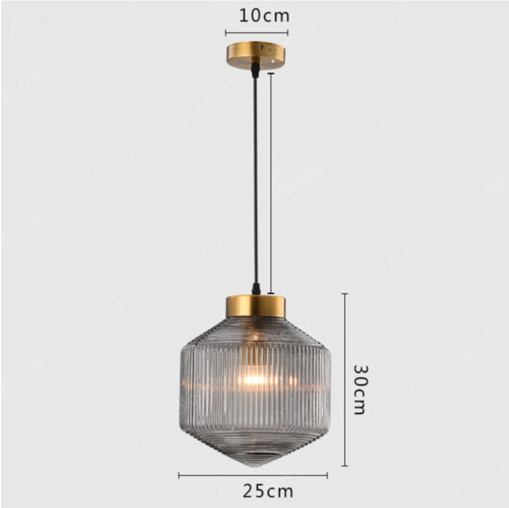 Suspension en verre moderne Raina - vue 7 sur 9
