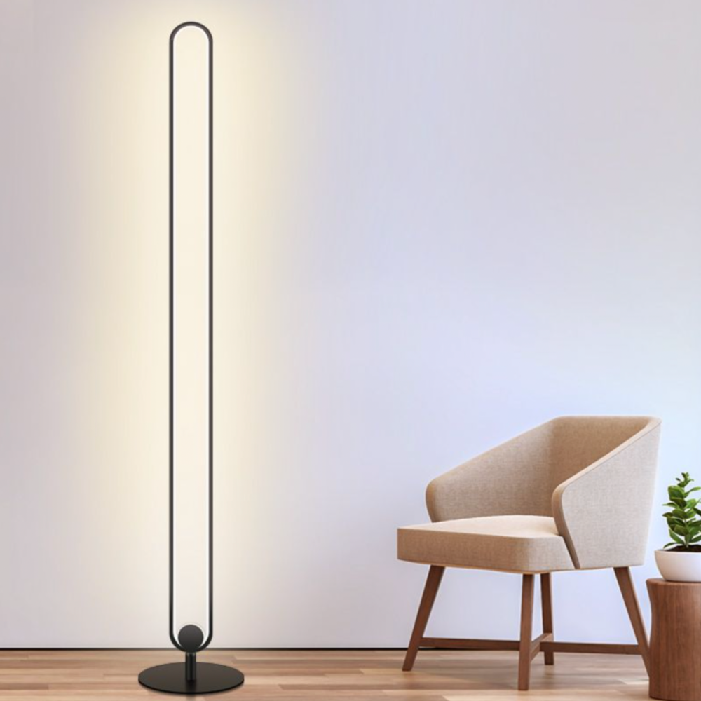 Lampadaire industriel LED minimaliste en métal résistant Hevenly - vue 3 sur 13