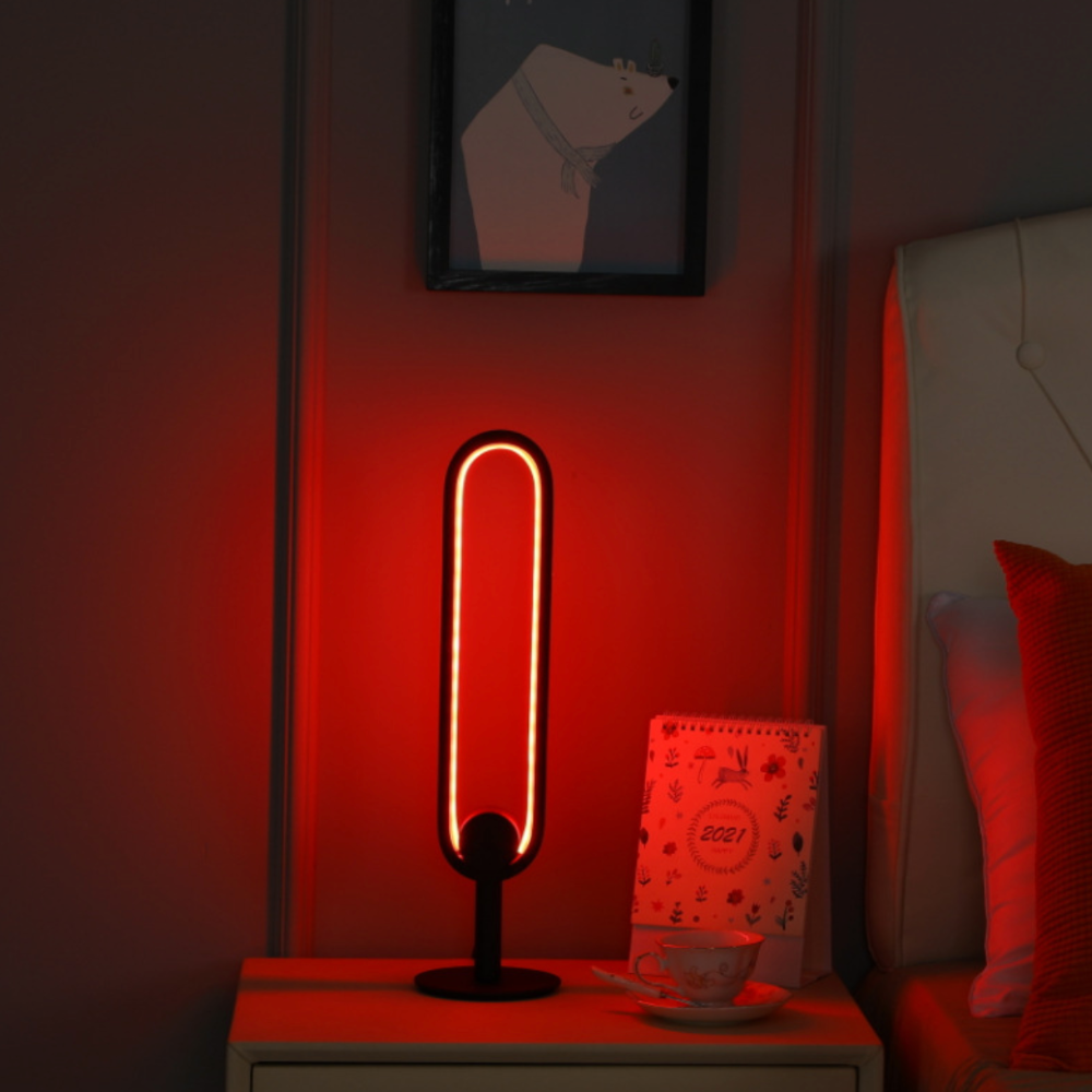 Lampe à poser industriel LED minimaliste en métal Hevenly - vue 5 sur 8
