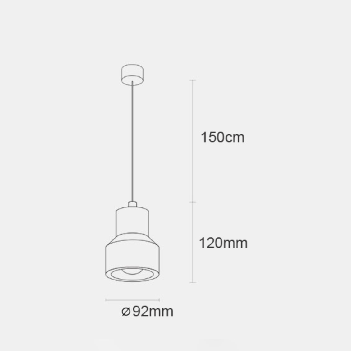 Suspension design en ciment style terrazzo coloré - vue 9 sur 9