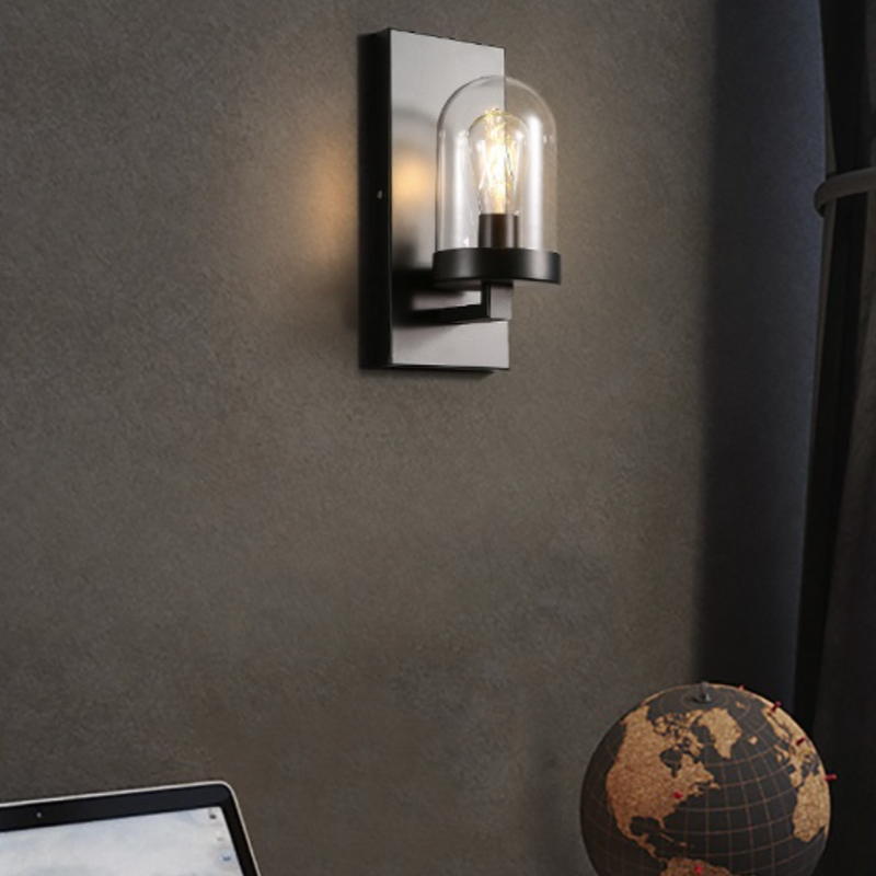 Applique murale en verre arrondi American Loft