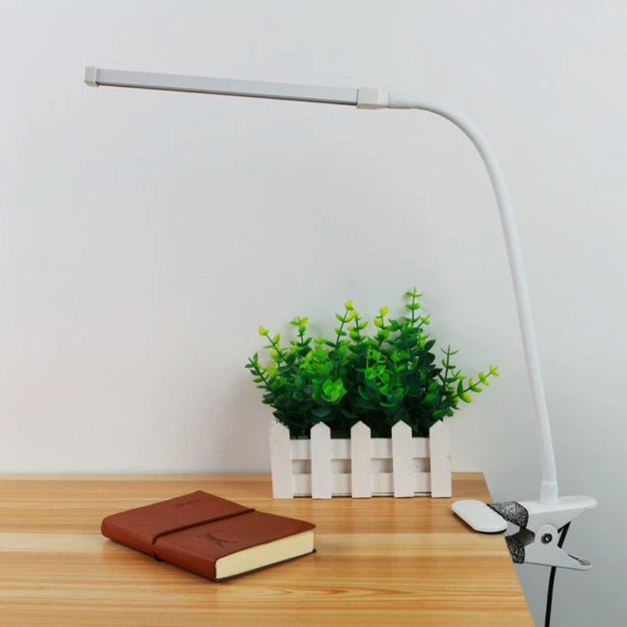 Lampe de bureau à pince en aluminium Modern USB - vue 2 sur 6