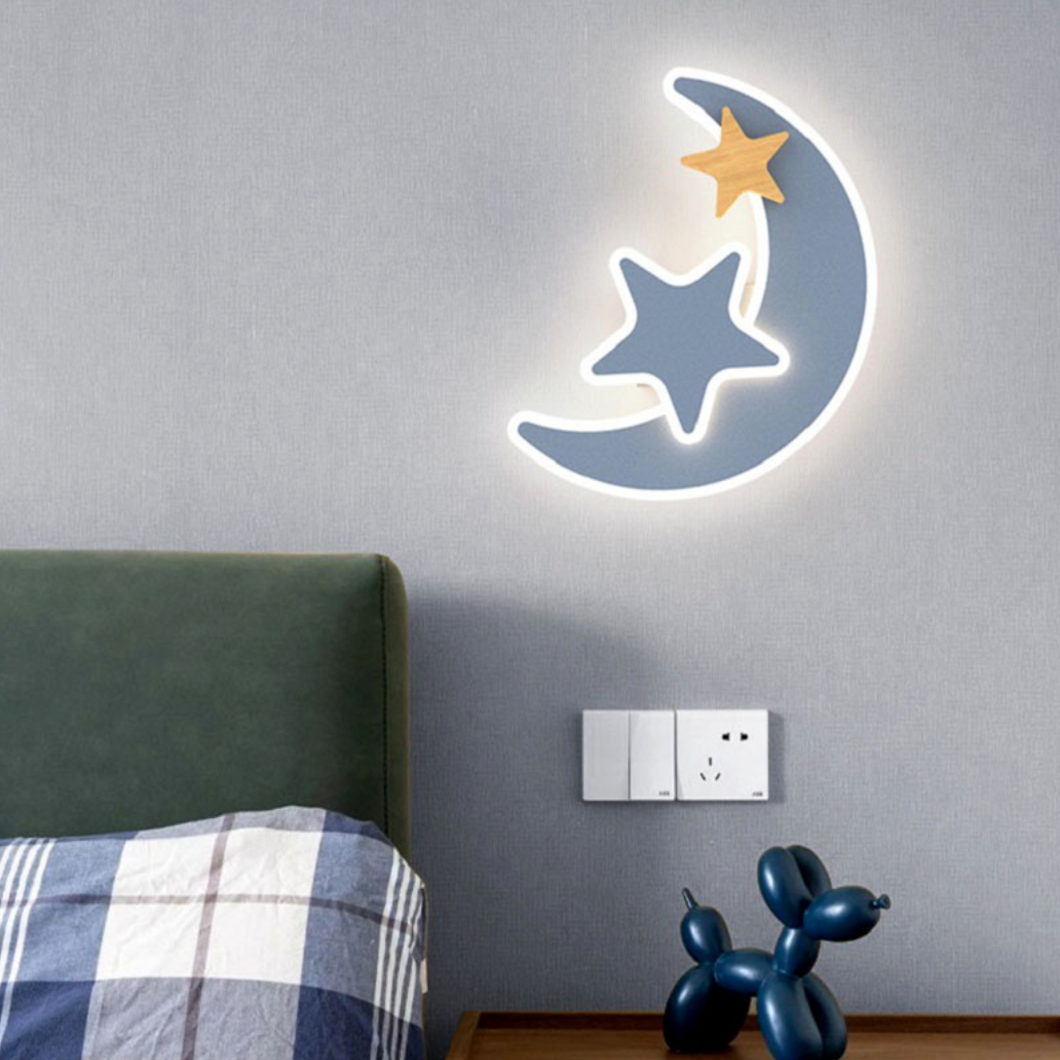 Applique murale moderne LED avec lune pour enfant Bowie - vue 3 sur 3