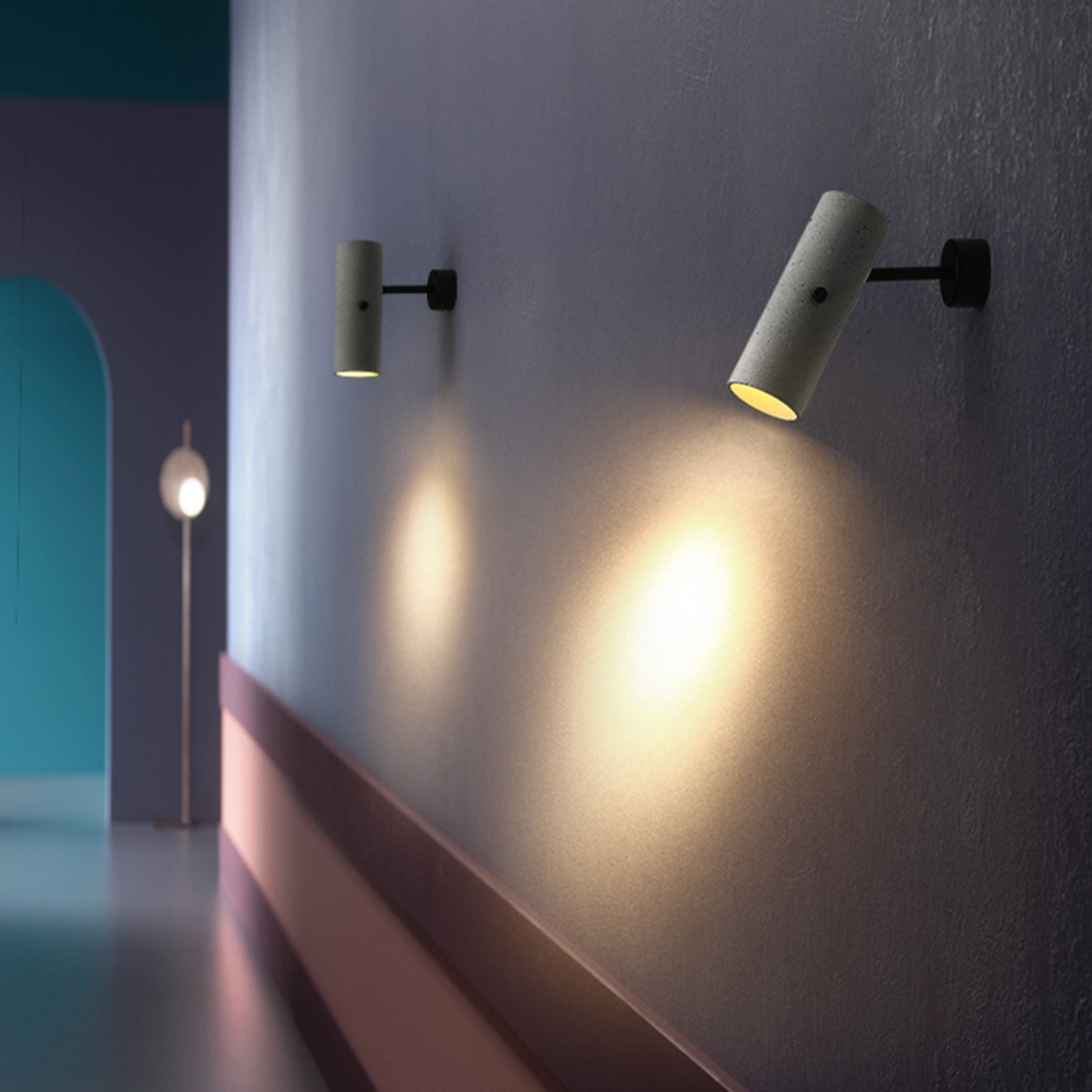 Spot moderne avec lumière rotative à 360 degrés Finnegan - vue 2 sur 7