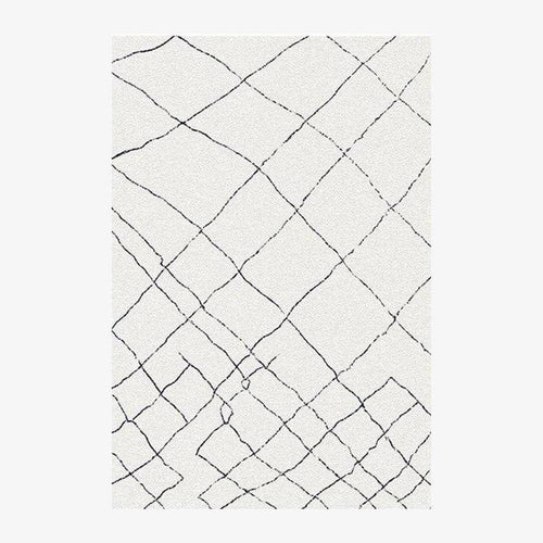 Tapis rectangle aux formes géométriques style Piquio E