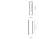 Applique murale LED imperméable Lorga (intérieur ou extérieur)