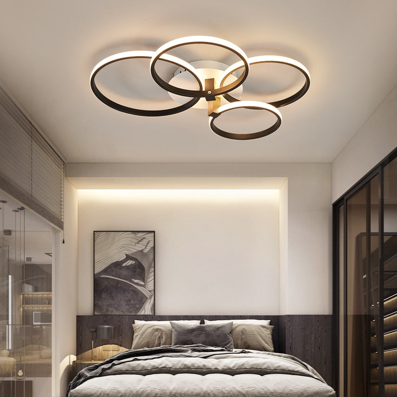 Plafonnier moderne avec anneaux LED Vexler - vue 2 sur 9
