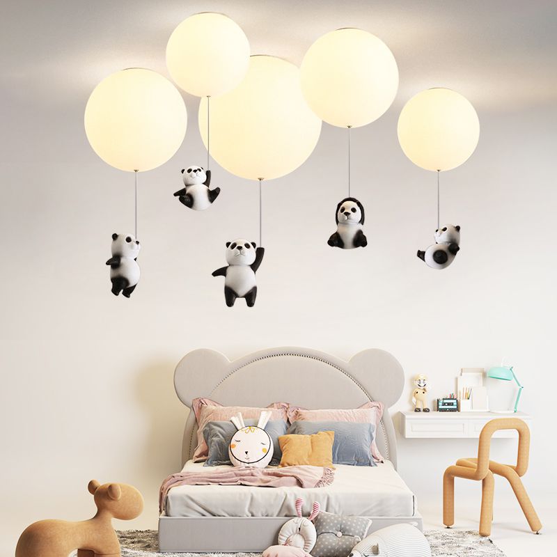 Plafonnier pour enfant LED avec ballon et panda Otto - vue 4 sur 13