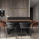 Minimalist designer chandelier with gold Prism spotlights