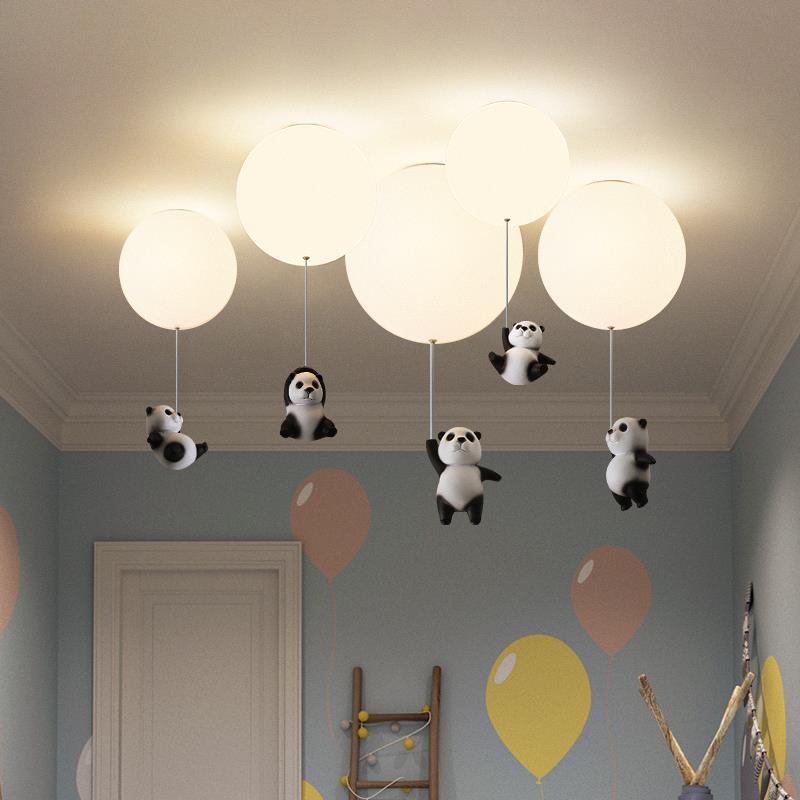 Plafonnier pour enfant LED avec ballon et panda Otto - vue 5 sur 13