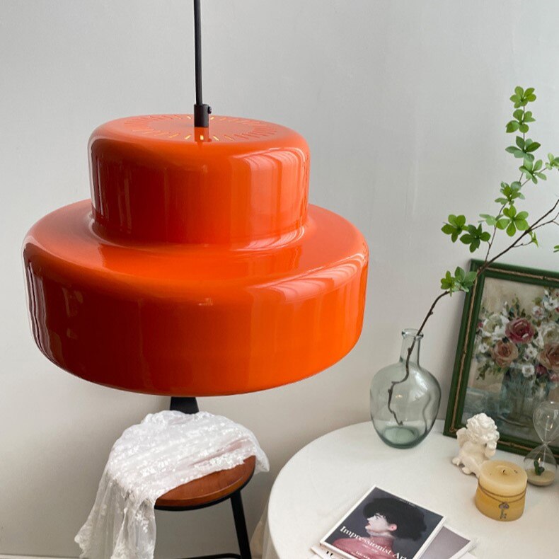 Suspension design avec abat-jour coloré Hirphan - vue 7 sur 7