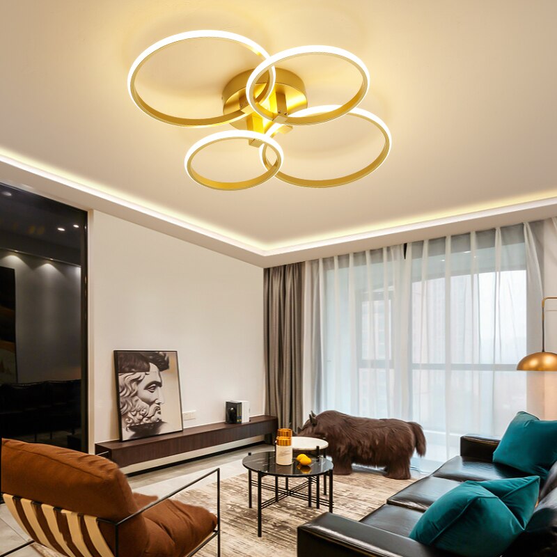 Plafonnier design avec multiple LED lumineux Vexler - vue 3 sur 8