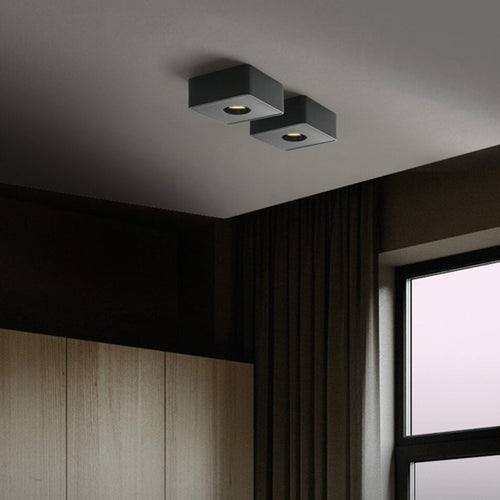 Spot design LED de forme carré Aubenas - vue 5 sur 10