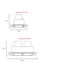 Spot LED encastrable carré Milazzo