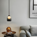 Suspension design avec abat-jour en verre Jowie