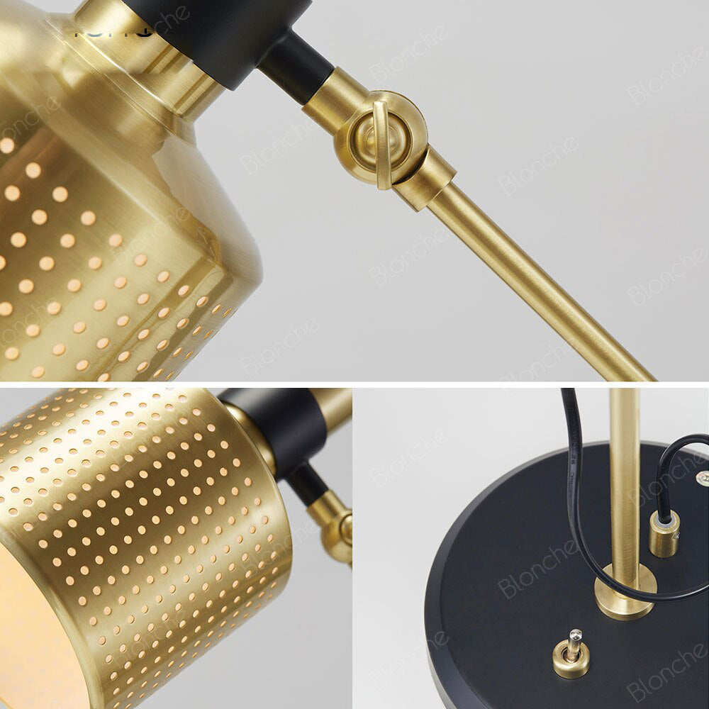 Lampe de bureau design avec abat-jour ajouré Timo - vue 6 sur 7