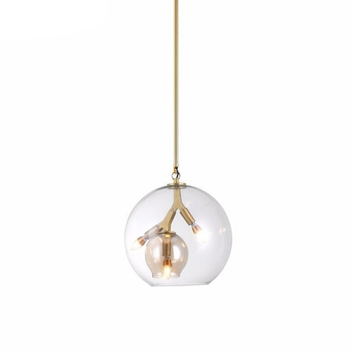 Suspension LED industrielle avec abat-jour en verre Kiria - vue 5 sur 8
