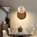 Suspension LED industrielle avec abat-jour en verre Kiria