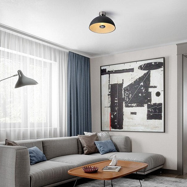 Plafonnier design LED avec abat-jour arrondie Bronx