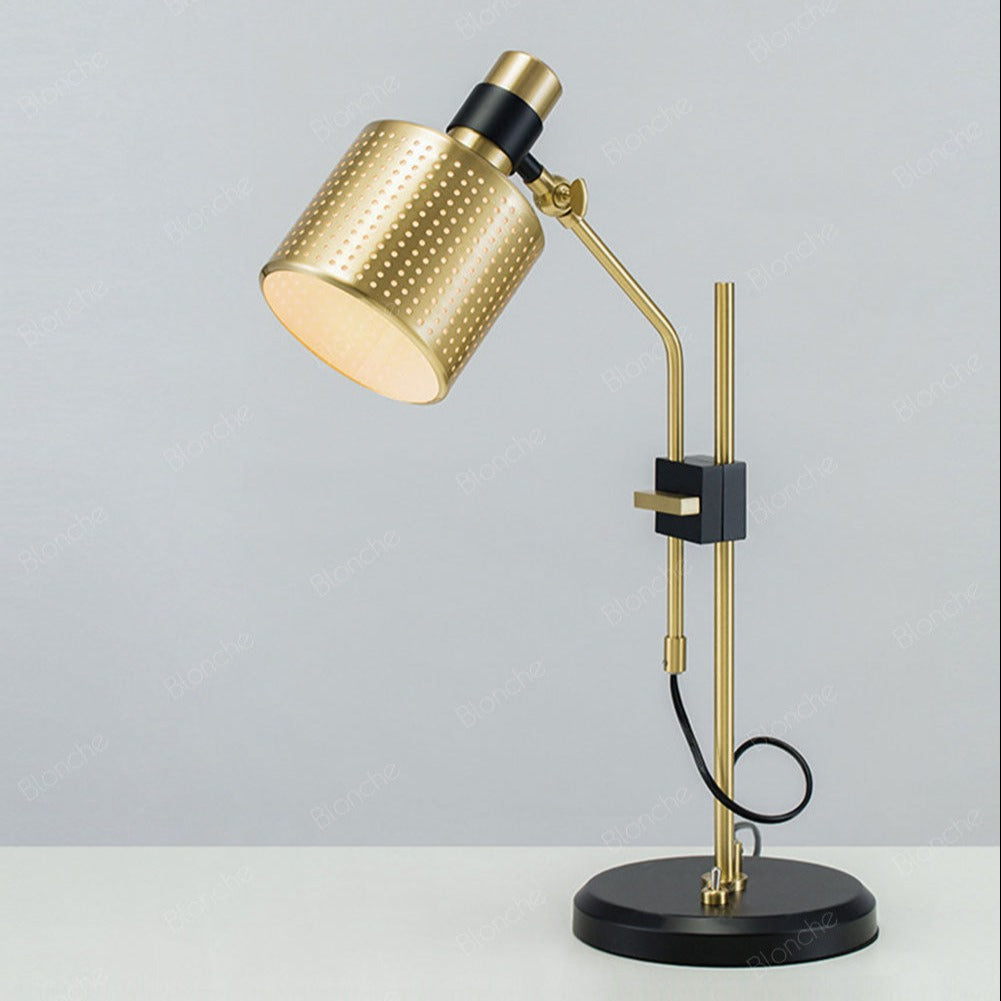 Lampe de bureau design avec abat-jour ajouré Timo - vue 5 sur 7