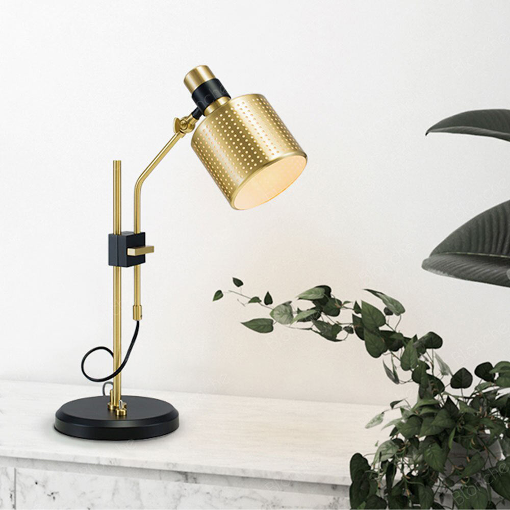 Lampe de bureau design avec abat-jour ajouré Timo - vue 2 sur 7