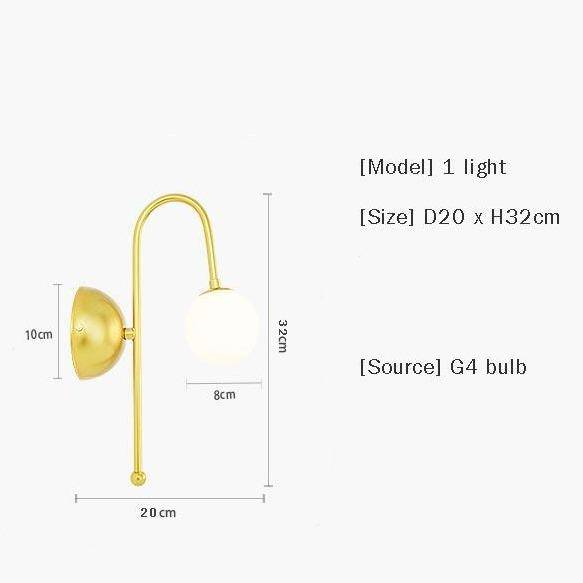 Applique murale dorée design Sconce - vue 4 sur 4