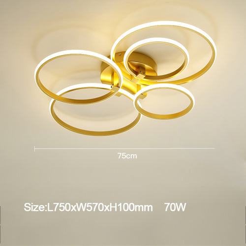 Plafonnier design avec multiple LED lumineux Vexler