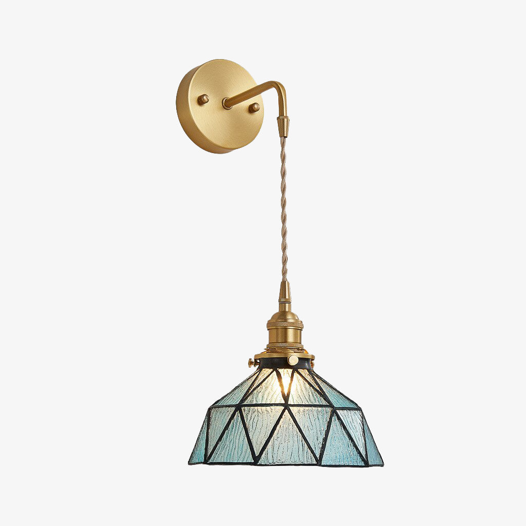 Suspension moderne LED avec des triangles en verre Ione - vue 2 sur 8