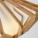 Suspension moderne avec abat-jour en bois Alfa