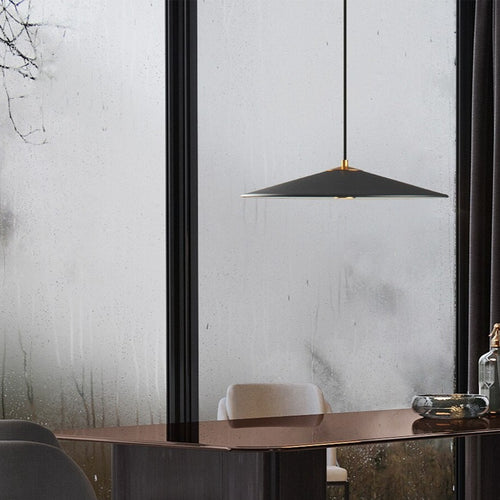 Suspension design LED conique plate Vermont - vue 7 sur 8