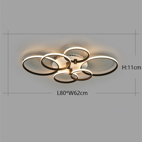 Plafonnier moderne avec anneaux LED Vexler - vue 10 sur 9