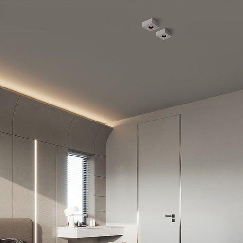 Spot design LED de forme carré Aubenas - vue 7 sur 10