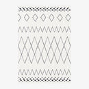Tapis rectangle aux formes géométriques style Piquio L