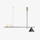 Lustre design avec lampe en boule et cône Magic