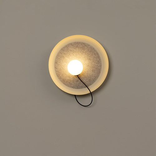 Applique murale moderne LED ronde en métal Barp
