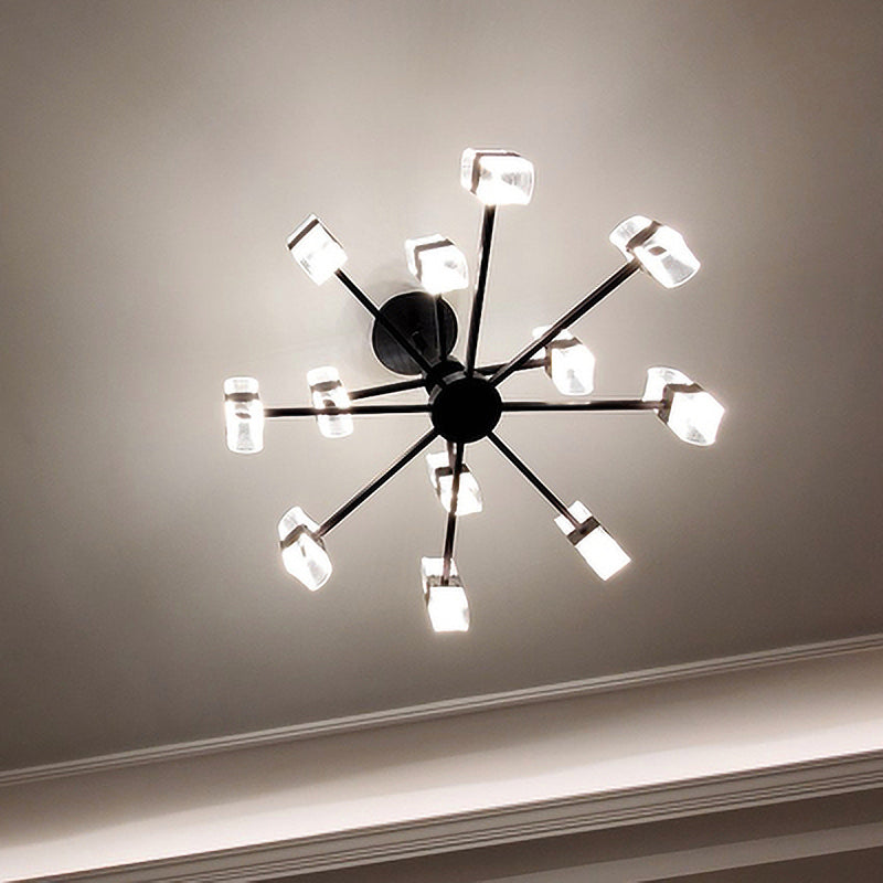 Lustre design avec abat-jours ajustables et en transparents Nevis - vue 14 sur 15