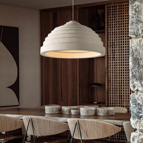 Suspension moderne avec abat-jour au design arrondie Jorja