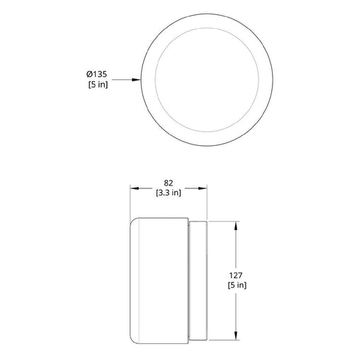 Applique murale design LED ronde en verre Indoor
