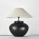 Lampe de chevet en céramique abat-jour en tissus Japan