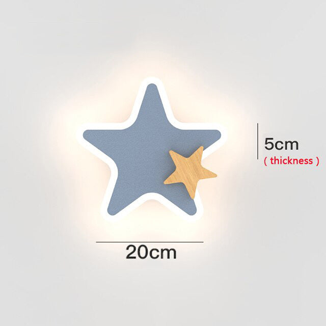 Applique murale moderne LED étoile pour enfant Bowie