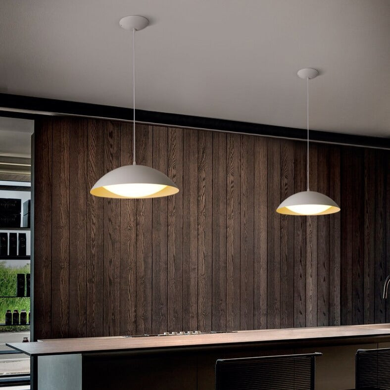 Suspension moderne LED avec abat-jour en métal Koleen - vue 5 sur 7