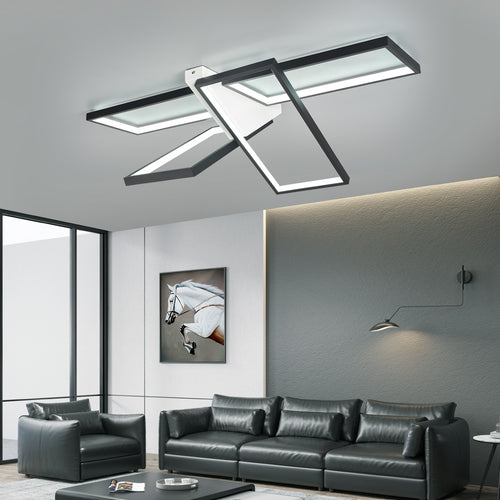 Plafonnier design LED aux formes rectangulaires Tary - vue 4 sur 6