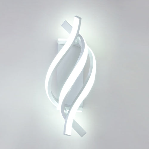 Applique murale design LED en spirale d'aluminium Psalm