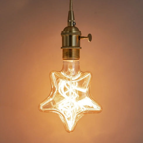 Ampoule étoile à incandescence filament spiral vintage 4W à LED Edison