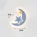 Applique murale moderne LED avec lune pour enfant Bowie