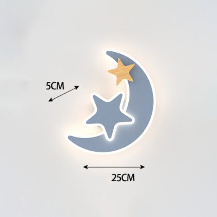 Applique murale moderne LED avec lune pour enfant Bowie - vue 4 sur 3